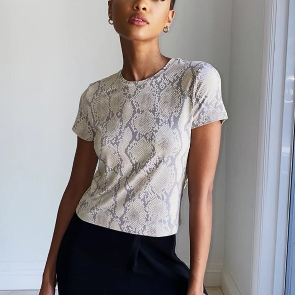 ARITZIA | Babaton Python Snake Everyday Baby Tee Small